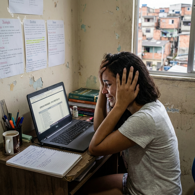 Emoção da Aprovação no Concurso